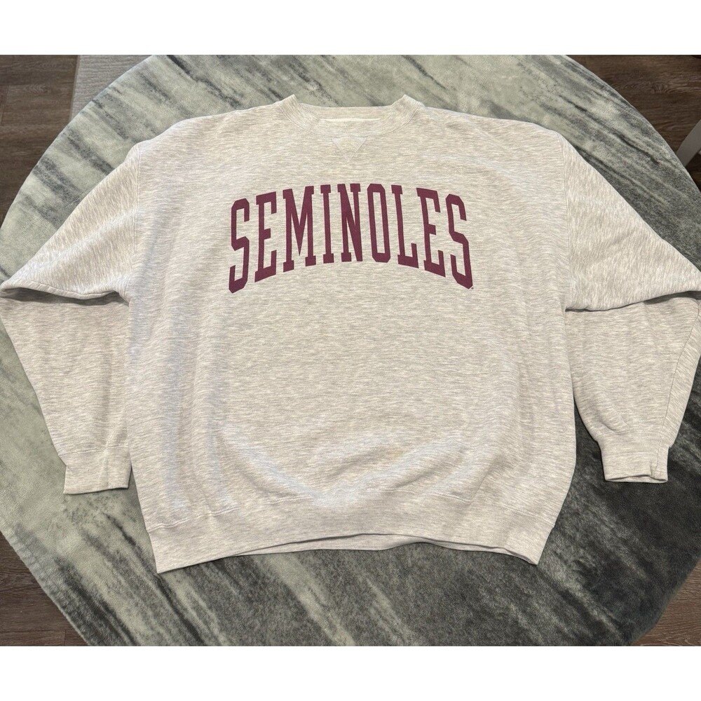 Crazy VTG 90s Florida State Seminoles Gear For Sports Big Cotton Sweatshirt XL
